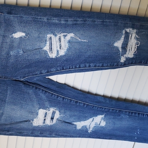 blank NYC Reade Rip Rep Mid Rise Skinny Jeans, Size 28 - Picture 4 of 16